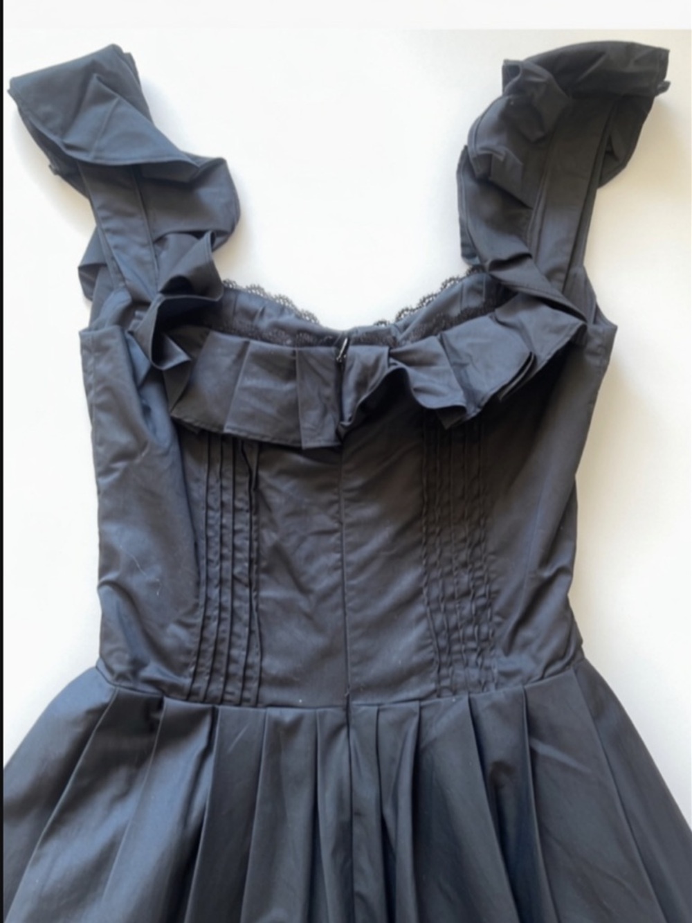HOUSE OF CB 'Jemima' Black Pin Tuck Pleated Dress /Size S-US 4-6 $239 - Picture 9 of 10